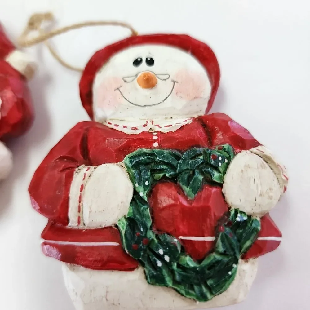 Midwest of Canon Falls Santa and Mrs Claus Christmas Tree Ornaments Eddie Walker